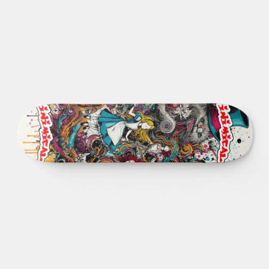 Inimical Trippy Alice Persoonlijk Skateboard (Horizontaal)