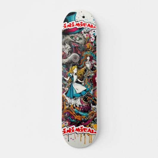 Inimical Trippy Alice Persoonlijk Skateboard (Voorkant)