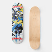 Inimical Wildstyle Graffiti Abstract Persoonlijk Skateboard (Voorkant)