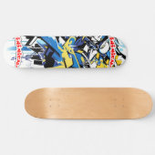 Inimical Wildstyle Graffiti Abstract Persoonlijk Skateboard (Horizontaal)
