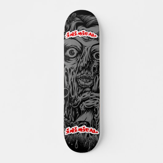 Inimical Zombie Lady Persoonlijk Skateboard (Voorkant)