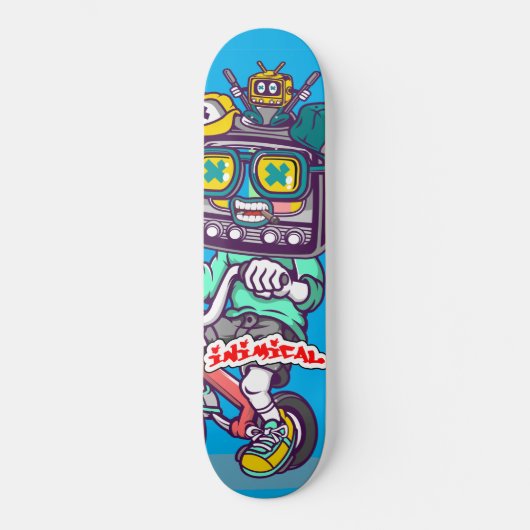 Inimisch Boxhead Persoonlijk Skateboard (Voorkant)