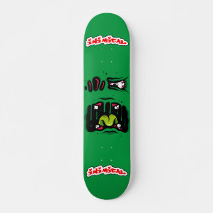 Inimisch monstergezicht persoonlijk skateboard