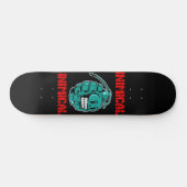 Inimische Blauwgroen Grenade Persoonlijk Skateboard (Horizontaal)