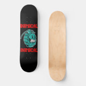 Inimische Blauwgroen Grenade Persoonlijk Skateboard (Voorkant)