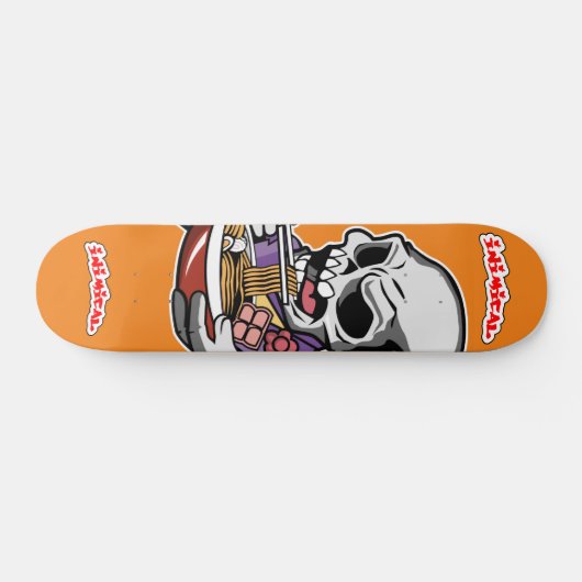 Inimische Ramen Skull Persoonlijk Skateboard (Horizontaal)