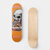 Inimische Ramen Skull Persoonlijk Skateboard (Voorkant)