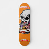Inimische Ramen Skull Persoonlijk Skateboard (Voorkant)