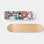 Inimische schedel Boi Persoonlijk Skateboard (Horizontaal)