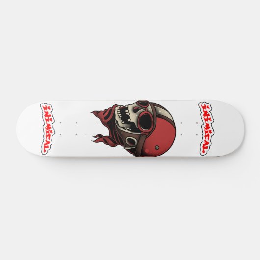 Inimische schedel persoonlijk skateboard (Horizontaal)