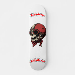 Inimische schedel persoonlijk skateboard