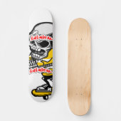 Inimische schedel Skater Skateboard Deck (Voorkant)