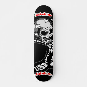 Inimische schedel Skeletspier Persoonlijk Skateboard
