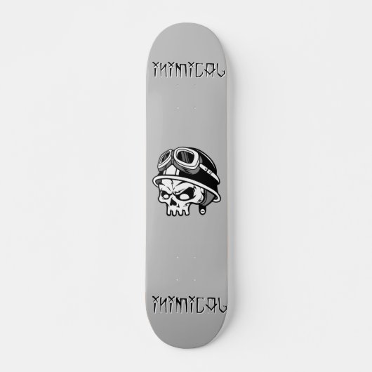 Inimische schedelhelm persoonlijk skateboard (Voorkant)