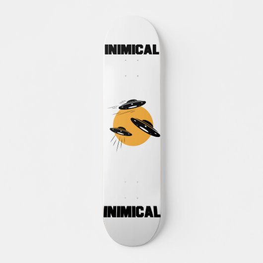 Inimische UFO-aanval! Persoonlijk Skateboard (Voorkant)