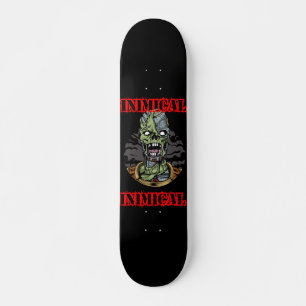 Inimische Zombie Skull Persoonlijk Skateboard