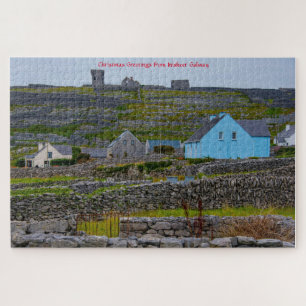 Inisheer Stenen Muren Galway Ierland. Legpuzzel