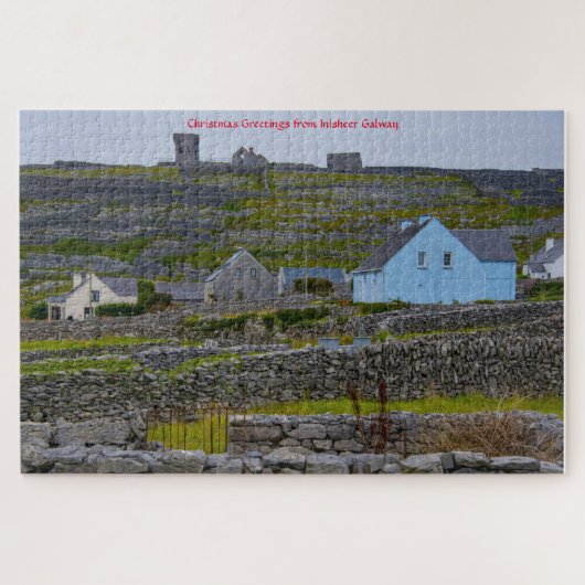 Inisheer Stenen Muren Galway Ierland. Legpuzzel (Horizontaal)