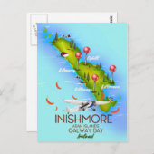 Inishmore Aran Islands Galway Bay Ierland Briefkaart (Voorkant / Achterkant)