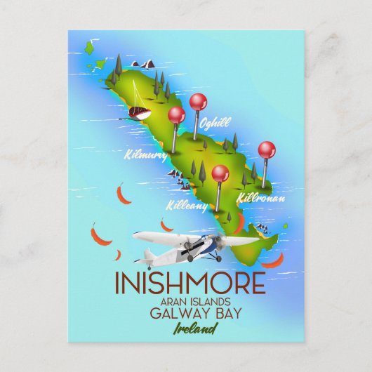 Inishmore Aran Islands Galway Bay Ierland Briefkaart (Voorkant)