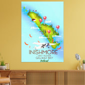 Inishmore Aran Islands Galway Bay Ierland Canvas Afdruk (Insitu (Woonkamer))