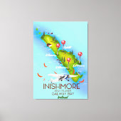 Inishmore Aran Islands Galway Bay Ierland Canvas Afdruk (Voorkant)