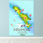 Inishmore Aran Islands Galway Bay Ierland Canvas Afdruk (Insitu (Houten vloer))