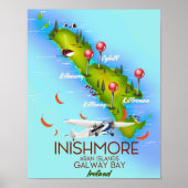 Inishmore Aran Islands Galway Bay Ireland Notitieb Poster (Voorkant)