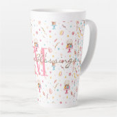 Initiaal, 17oz latte Mok Paaszegeningspatroon (Rechterhoek)