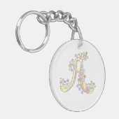 Initiaal A Abigail douanenaam die sleutelhanger be (Voorkant Links)