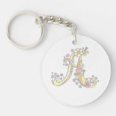 Initiaal A Abigail douanenaam die sleutelhanger be (Voorkant)