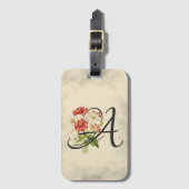 Initiaal A,  Anemones Bagagelabel (Voorkant (verticaal))