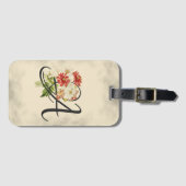 Initiaal A,  Anemones Bagagelabel (Voorkant (horizontaal))