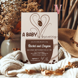 Initiaal A Baby is een uitnodiging voor een koffie