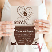Initiaal A Baby is een uitnodiging voor een koffie