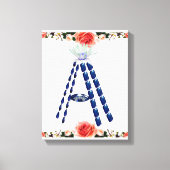 Initiaal A Canvas Afdruk (Voorkant)