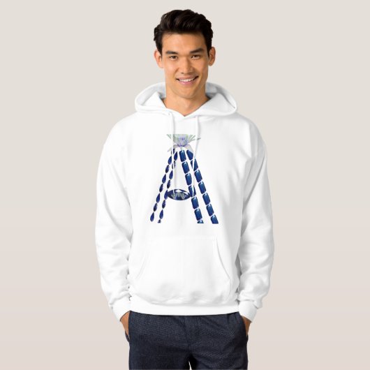 Initiaal A Hoodie (Voorkant volledig)
