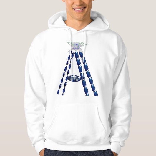 Initiaal A Hoodie (Voorkant)