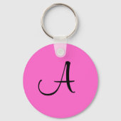 Initiaal "A" Key Ring Sleutelhanger (Voorkant)
