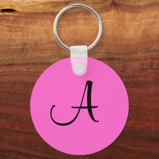 Initiaal "A" Key Ring Sleutelhanger (Voorkant)