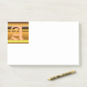 Initiaal A Monogram PostIt Nota's Post-it® Notes (Op bureau)