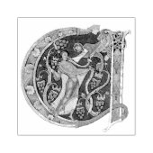 Initiaal A Rubberstempel (Afrduk)