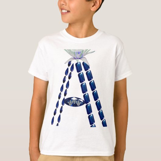 Initiaal A T-shirt (Voorkant)