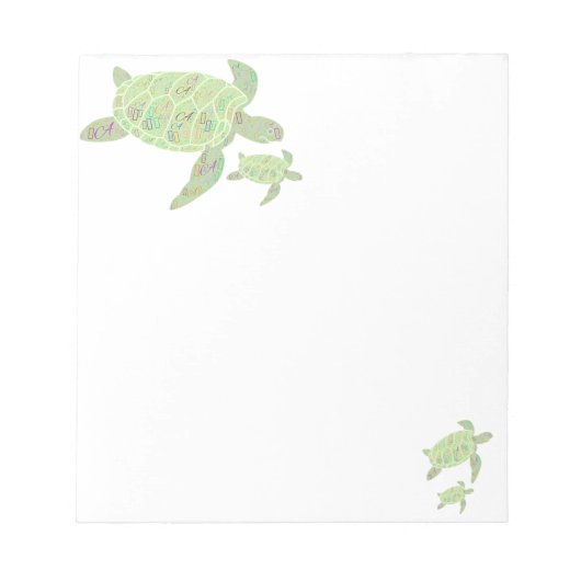 Initiaal A Turle Notitieblok (Voorkant)