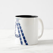 Initiaal A Tweekleurige Koffiemok (Voorkant rechts)