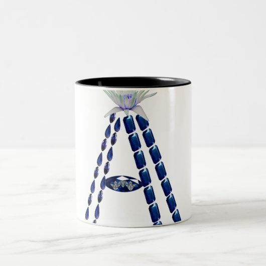 Initiaal A Tweekleurige Koffiemok (Center)