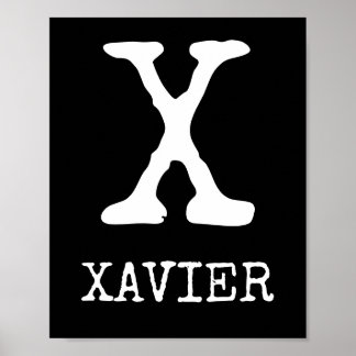 Initiaal Art Print, Tractors, Trucks, Ducks, Bucks Poster