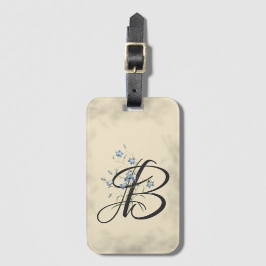 Initiaal B,  Bagagelabel (Voorkant (verticaal))