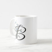 Initiaal B, Mok blauwe gordels koffie (Voorkant links)