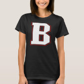 Initiaal B Monogram B Letter B Capital Alphabet T-shirt (Voorkant)